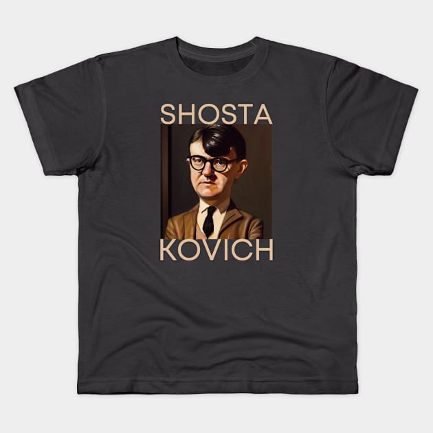 SHOSTAKOVICH Kids T-Shirt by Cryptilian